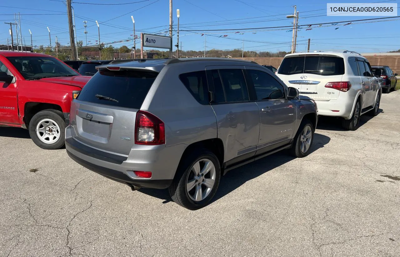 2016 Jeep Compass Latitude VIN: 1C4NJCEA0GD620565 Lot: 80076624