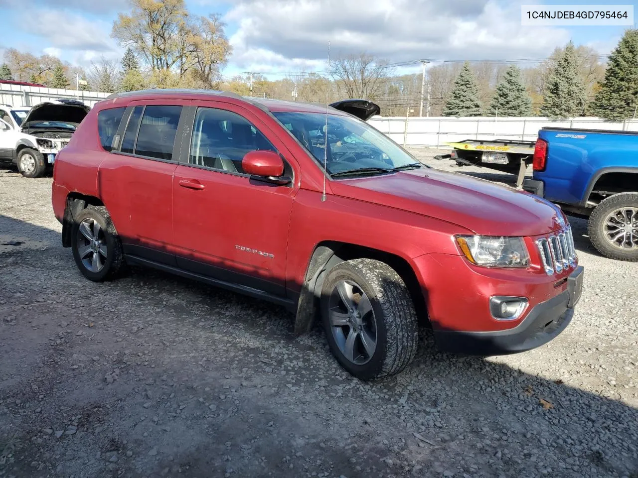 2016 Jeep Compass Latitude VIN: 1C4NJDEB4GD795464 Lot: 80430524