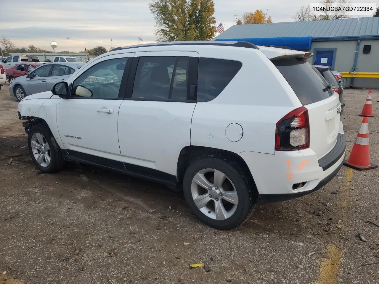 2016 Jeep Compass Sport VIN: 1C4NJCBA7GD722384 Lot: 80699454