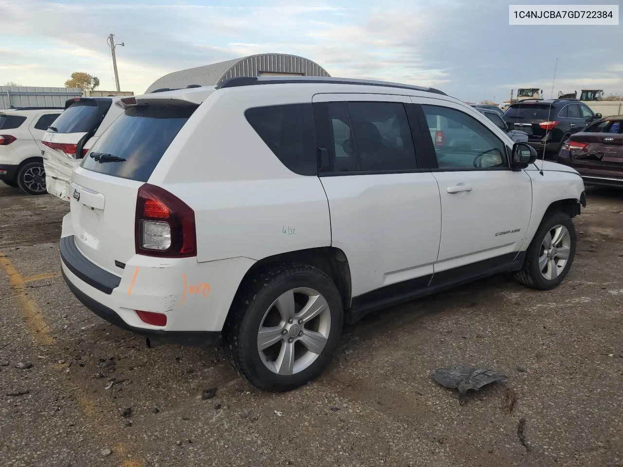 2016 Jeep Compass Sport VIN: 1C4NJCBA7GD722384 Lot: 80699454