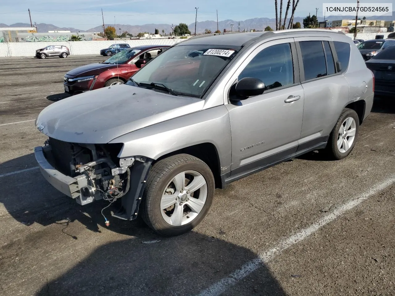 2016 Jeep Compass Sport VIN: 1C4NJCBA7GD524565 Lot: 81200214