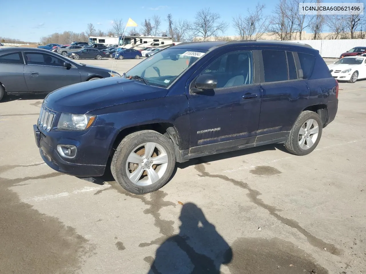 2016 Jeep Compass Sport VIN: 1C4NJCBA6GD621496 Lot: 81839584