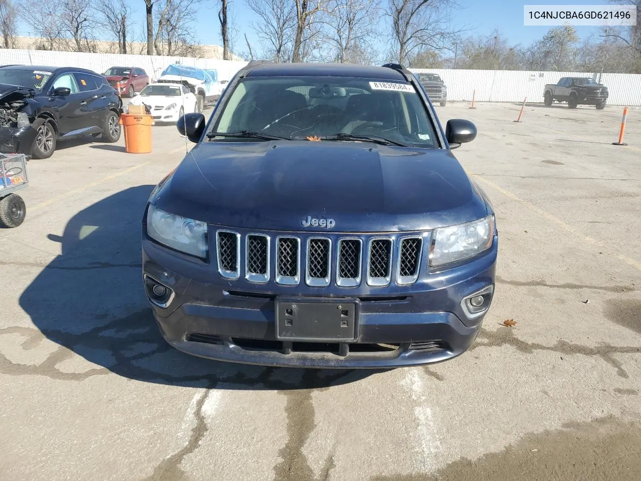 2016 Jeep Compass Sport VIN: 1C4NJCBA6GD621496 Lot: 81839584