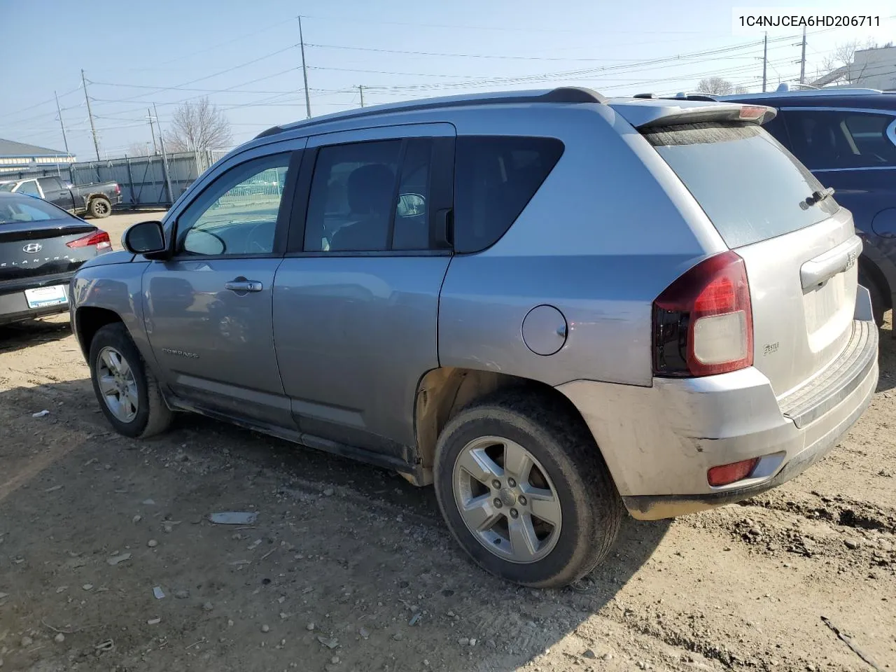 2017 Jeep Compass Latitude VIN: 1C4NJCEA6HD206711 Lot: 44543644