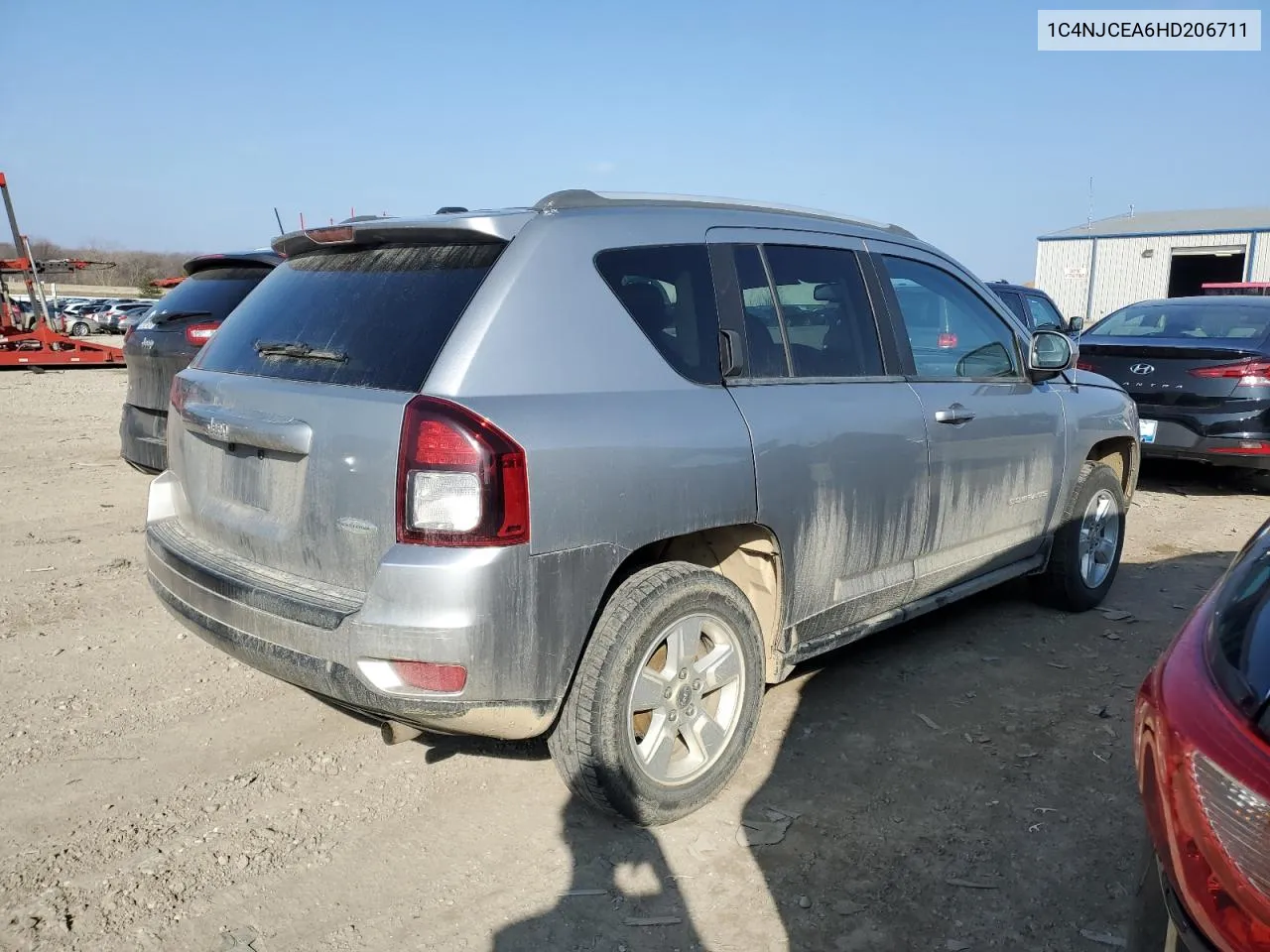 2017 Jeep Compass Latitude VIN: 1C4NJCEA6HD206711 Lot: 44543644