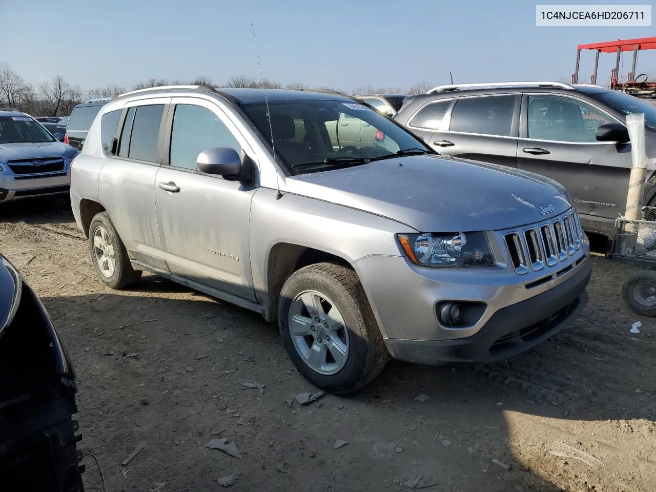 2017 Jeep Compass Latitude VIN: 1C4NJCEA6HD206711 Lot: 44543644