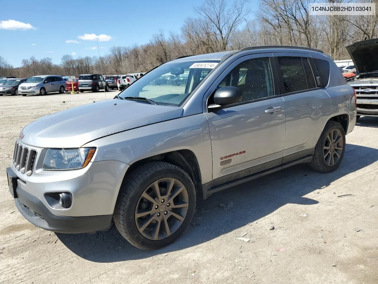 2017 Jeep Compass Sport VIN: 1C4NJCBB2HD103041 Lot: 49041274