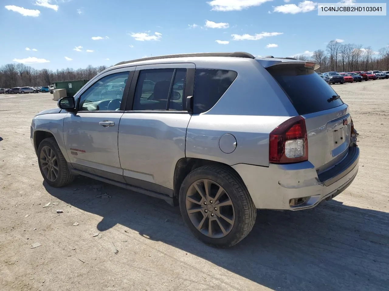 2017 Jeep Compass Sport VIN: 1C4NJCBB2HD103041 Lot: 49041274