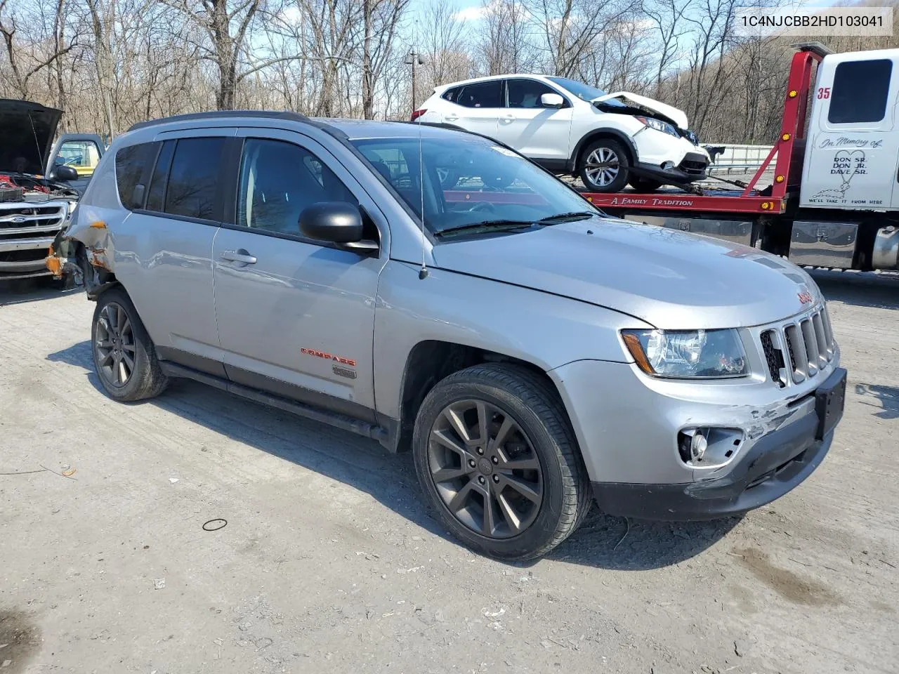 2017 Jeep Compass Sport VIN: 1C4NJCBB2HD103041 Lot: 49041274