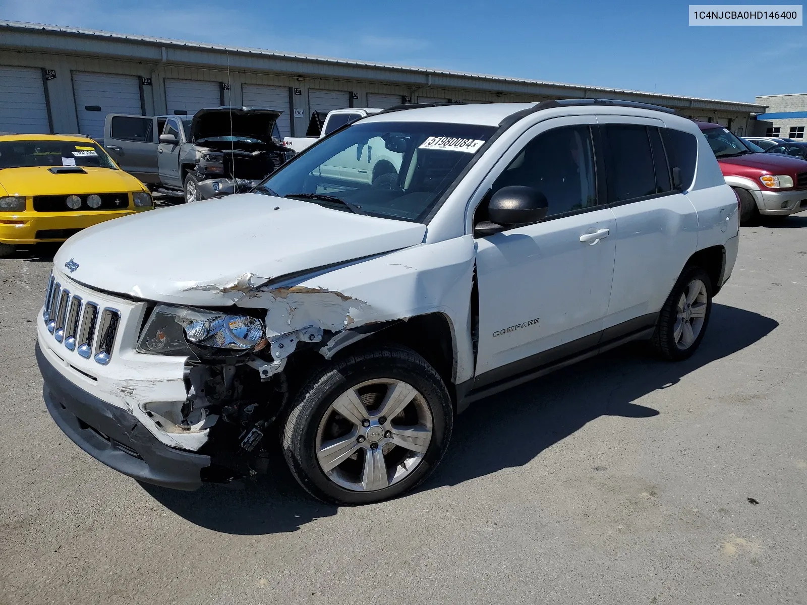 2017 Jeep Compass Sport VIN: 1C4NJCBA0HD146400 Lot: 51980084