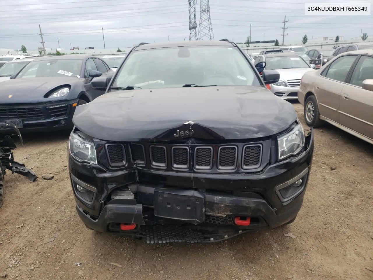 2017 Jeep Compass Trailhawk VIN: 3C4NJDDBXHT666349 Lot: 56751374