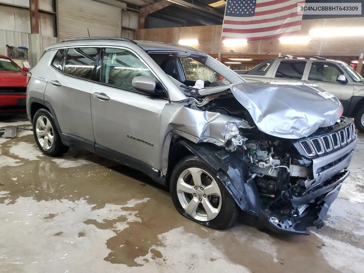 3C4NJCBB8HT643309 2017 Jeep Compass Latitude