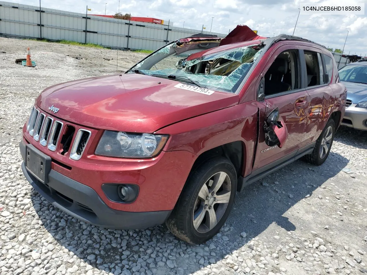 2017 Jeep Compass Latitude VIN: 1C4NJCEB6HD185058 Lot: 57174794