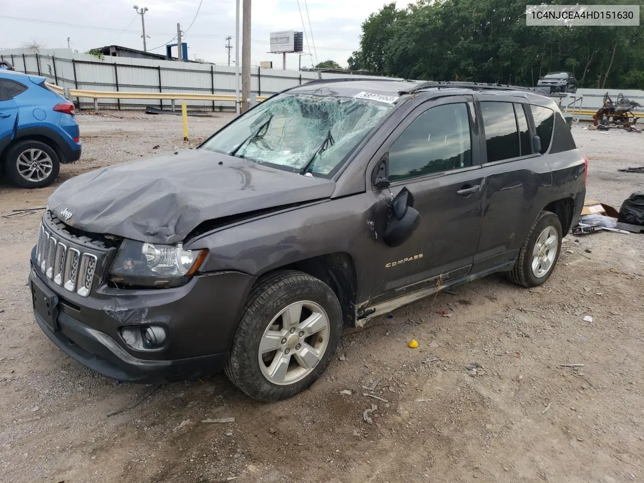 2017 Jeep Compass Latitude VIN: 1C4NJCEA4HD151630 Lot: 58271663