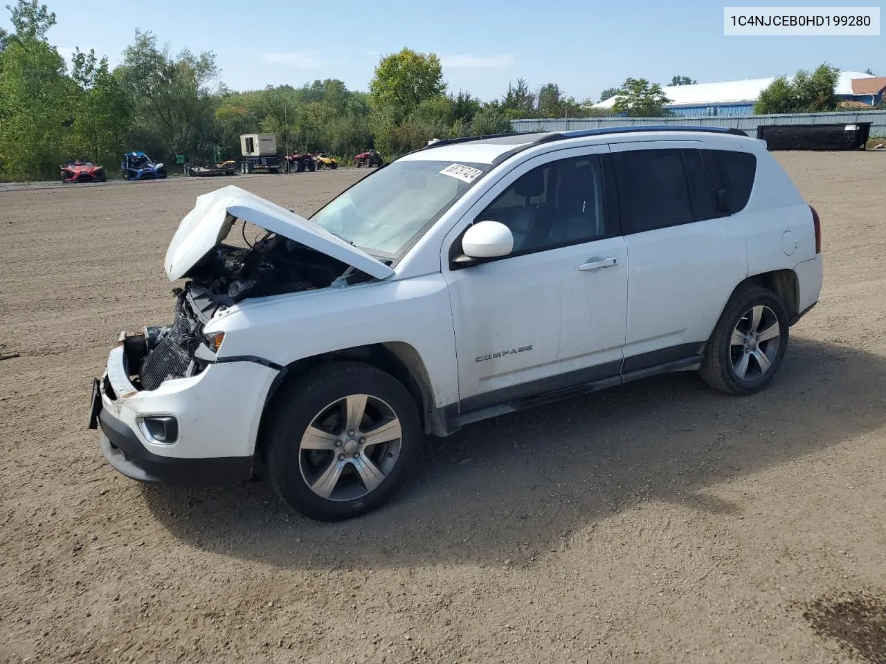 2017 Jeep Compass Latitude VIN: 1C4NJCEB0HD199280 Lot: 68787424