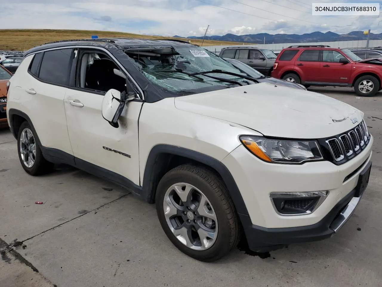 2017 Jeep Compass Limited VIN: 3C4NJDCB3HT688310 Lot: 68949654