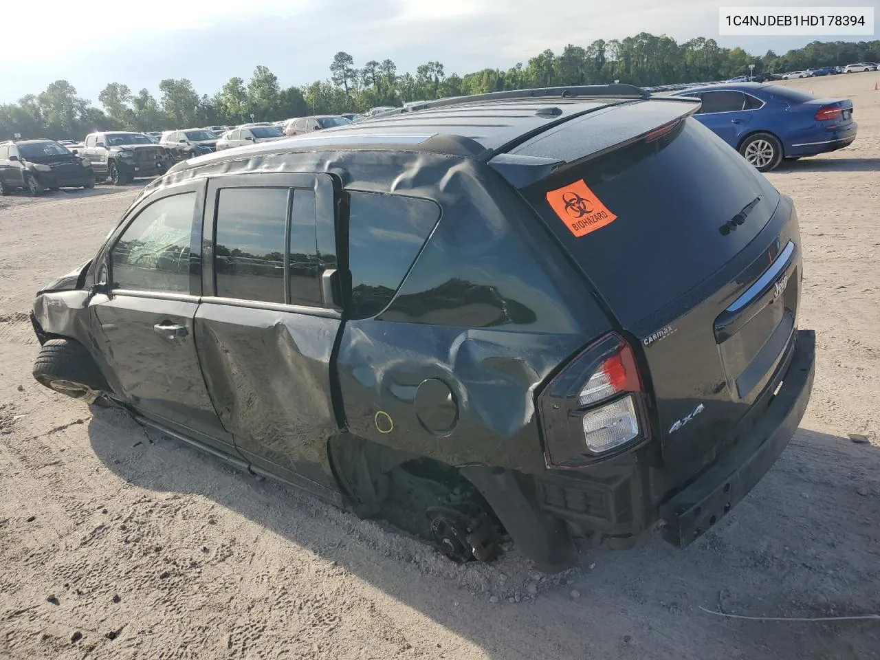 2017 Jeep Compass Latitude VIN: 1C4NJDEB1HD178394 Lot: 69190134