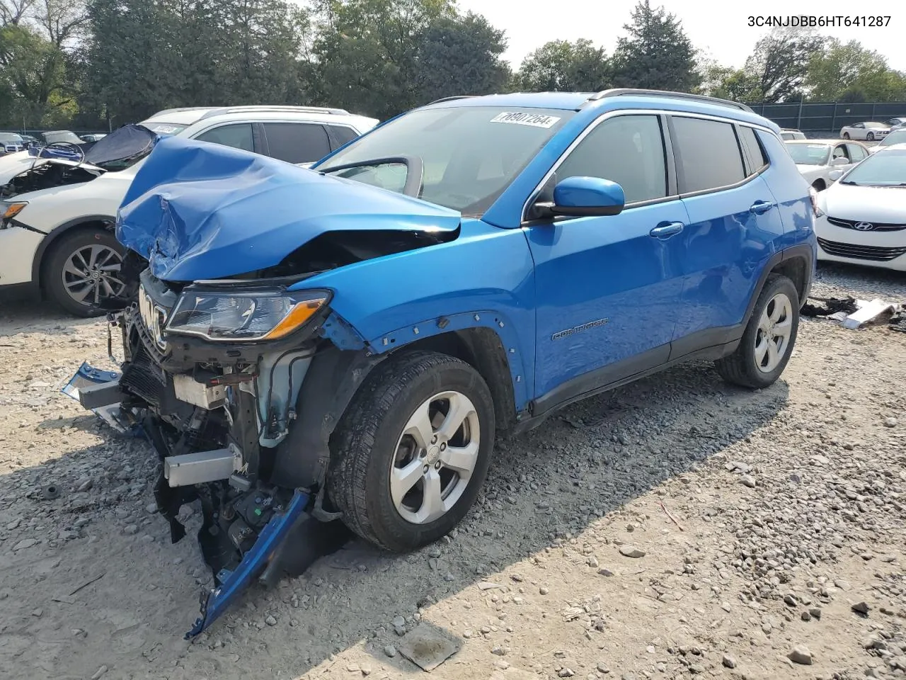 2017 Jeep Compass Latitude VIN: 3C4NJDBB6HT641287 Lot: 70907264