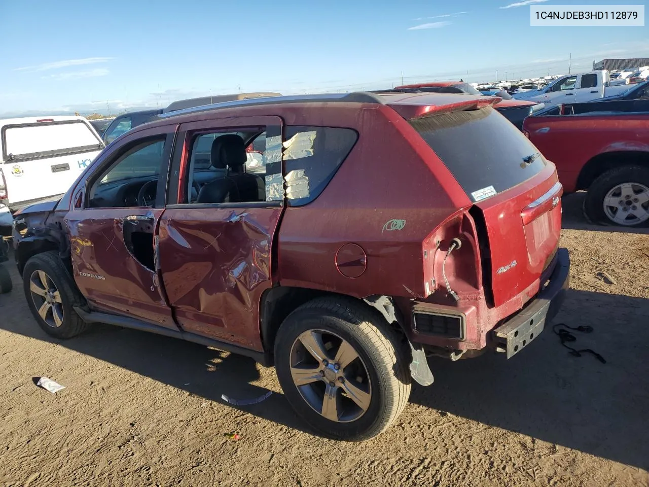 2017 Jeep Compass Latitude VIN: 1C4NJDEB3HD112879 Lot: 71495934