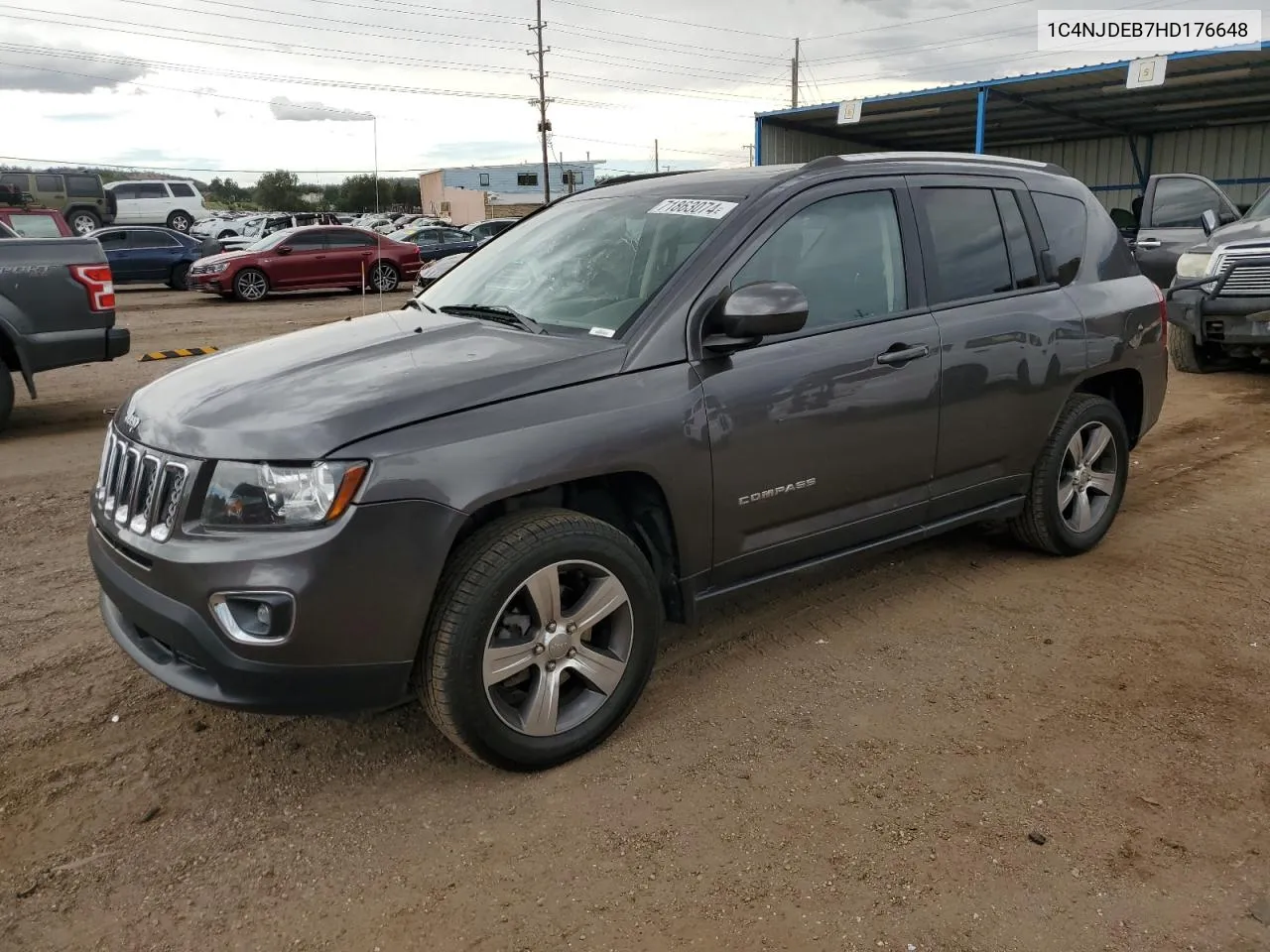 2017 Jeep Compass Latitude VIN: 1C4NJDEB7HD176648 Lot: 71863074