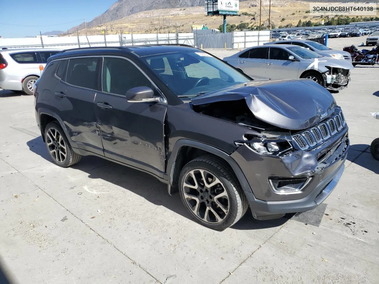 2017 Jeep Compass Limited VIN: 3C4NJDCB8HT640138 Lot: 72280244