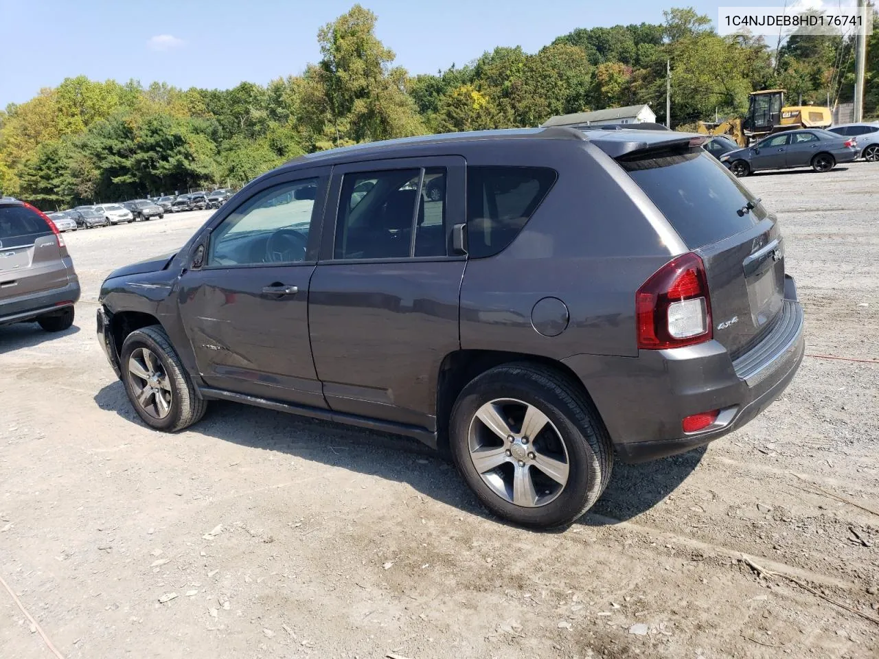 2017 Jeep Compass Latitude VIN: 1C4NJDEB8HD176741 Lot: 72507424