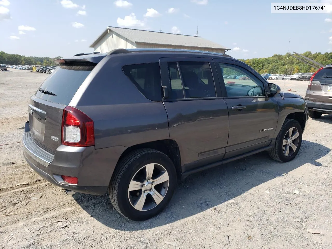 2017 Jeep Compass Latitude VIN: 1C4NJDEB8HD176741 Lot: 72507424