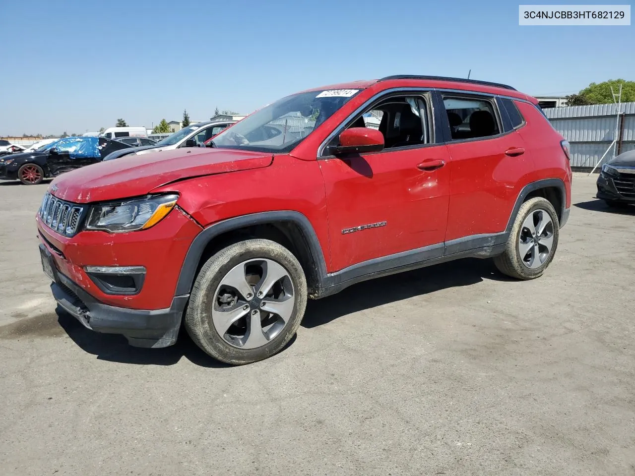 2017 Jeep Compass Latitude VIN: 3C4NJCBB3HT682129 Lot: 72799214