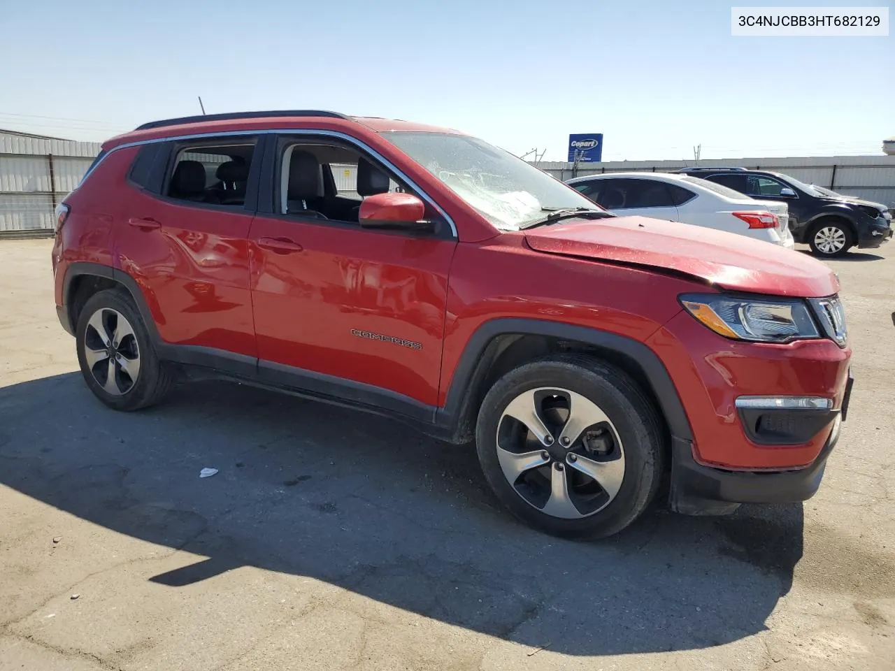 2017 Jeep Compass Latitude VIN: 3C4NJCBB3HT682129 Lot: 72799214