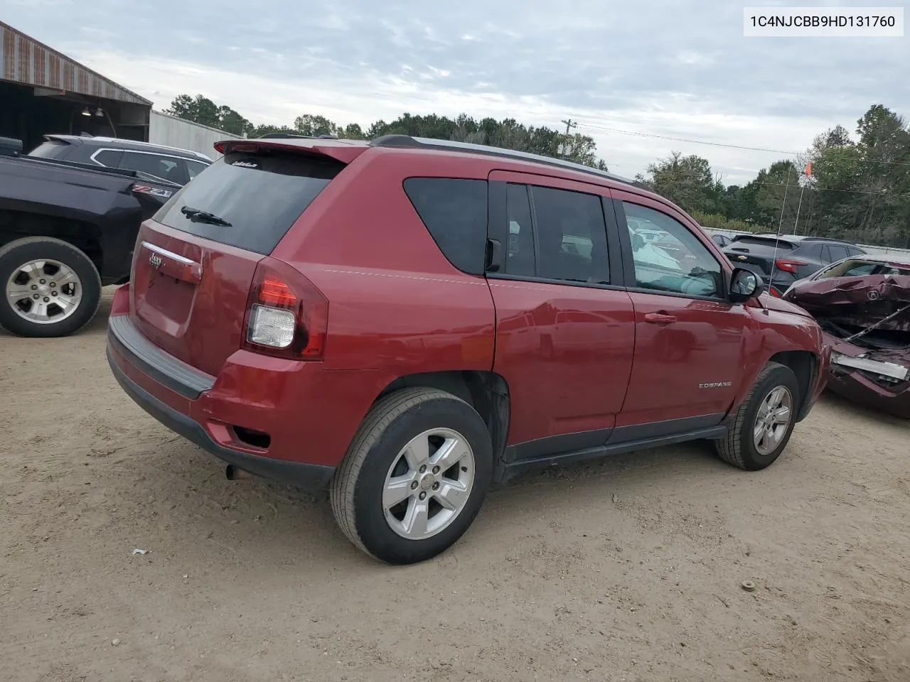 2017 Jeep Compass Sport VIN: 1C4NJCBB9HD131760 Lot: 74073294