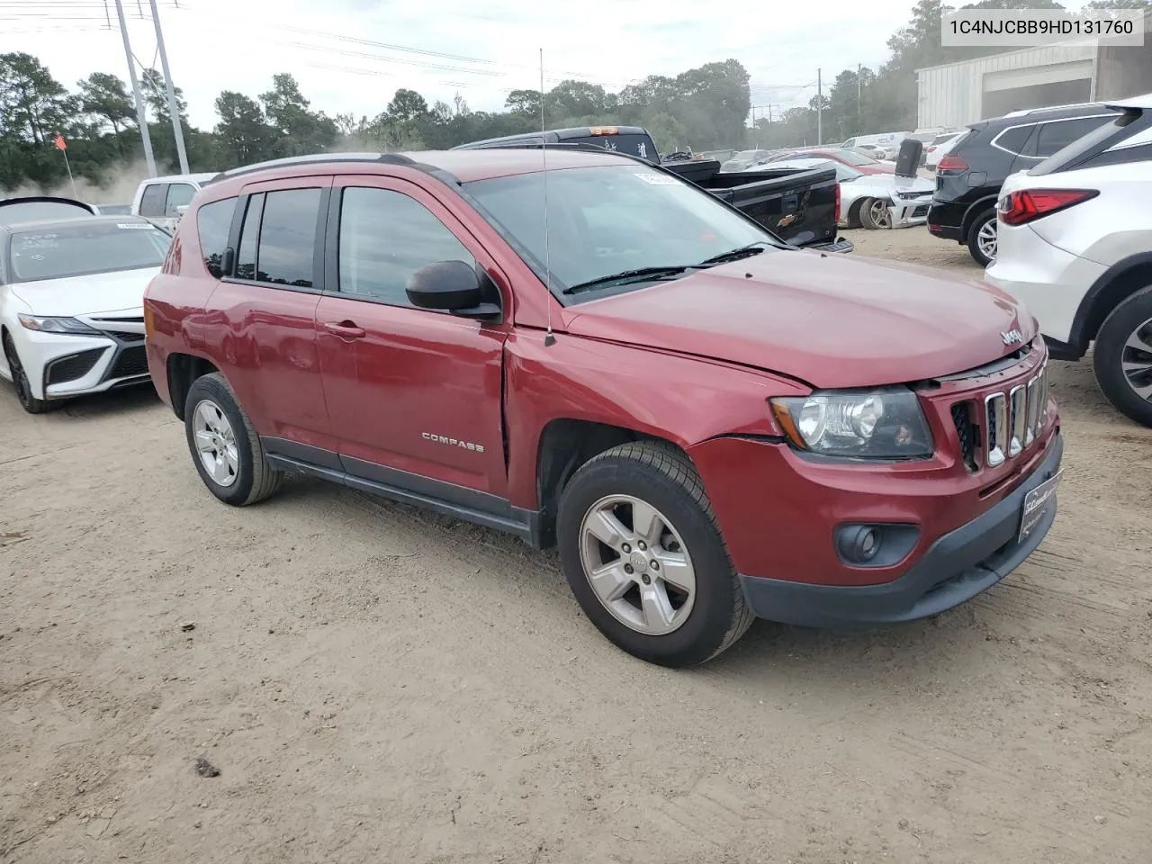 2017 Jeep Compass Sport VIN: 1C4NJCBB9HD131760 Lot: 74073294