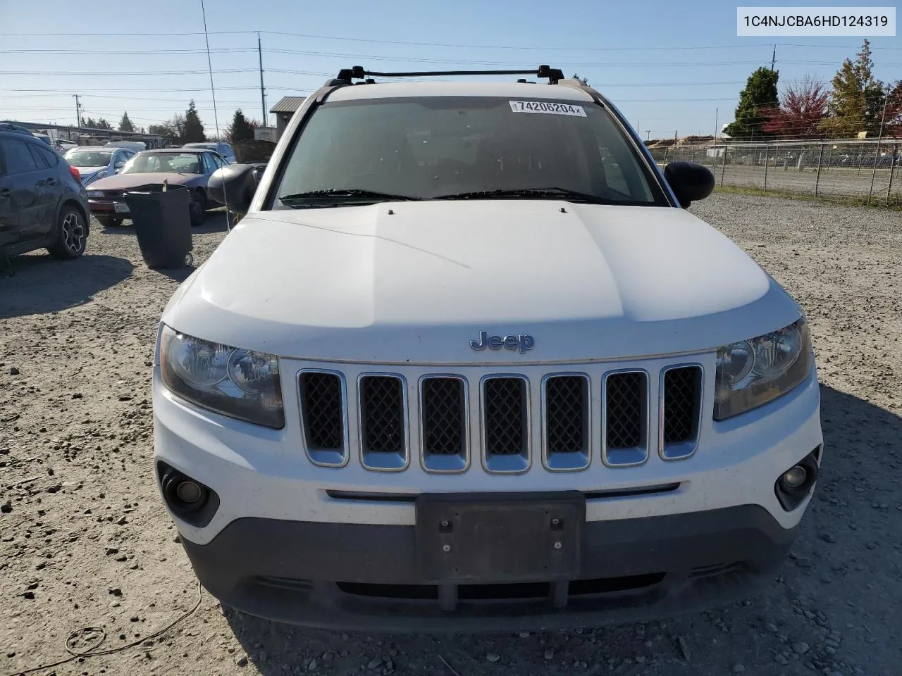 2017 Jeep Compass Sport VIN: 1C4NJCBA6HD124319 Lot: 74206204