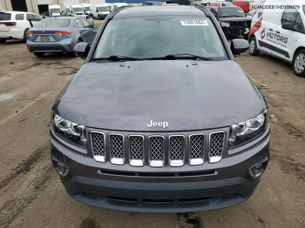 2017 Jeep Compass Latitude VIN: 1C4NJDEB1HD109379 Lot: 74801884