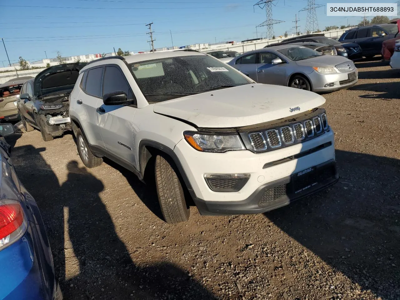 2017 Jeep Compass Sport VIN: 3C4NJDAB5HT688893 Lot: 74945014