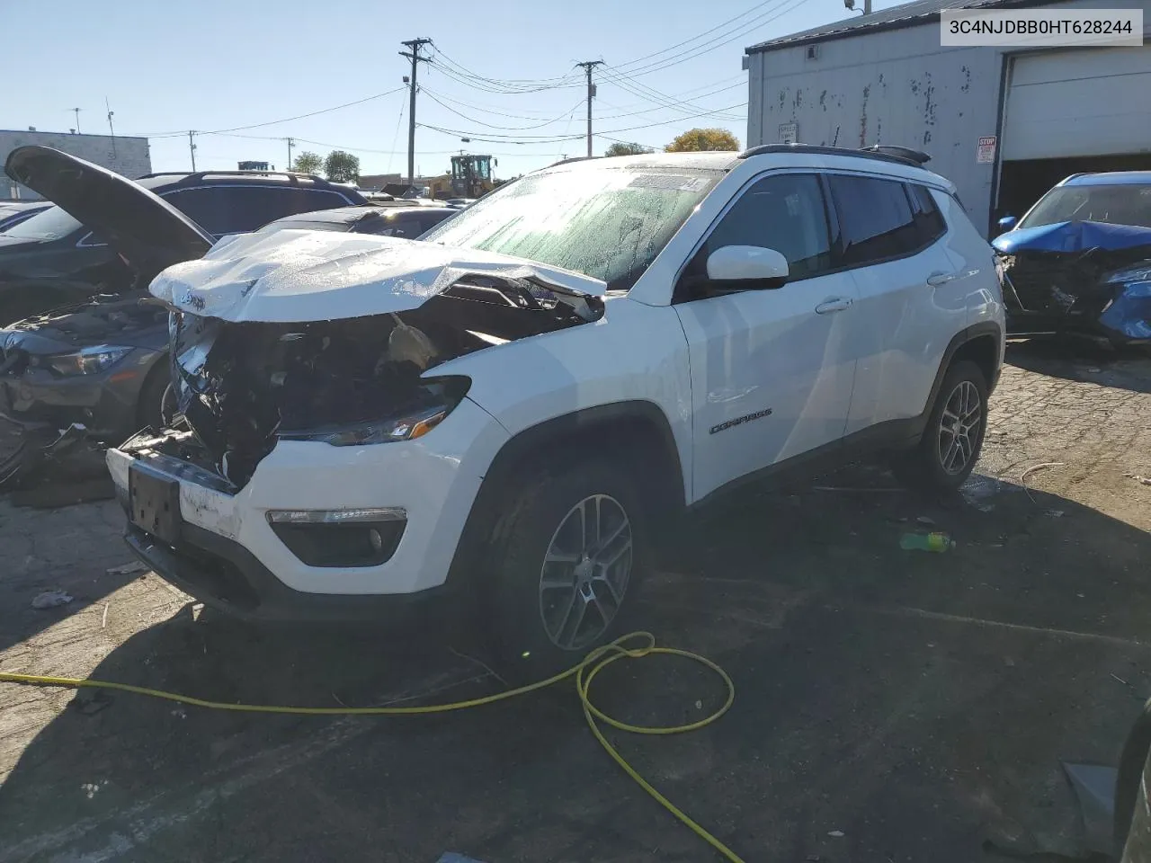 2017 Jeep Compass Latitude VIN: 3C4NJDBB0HT628244 Lot: 76028054