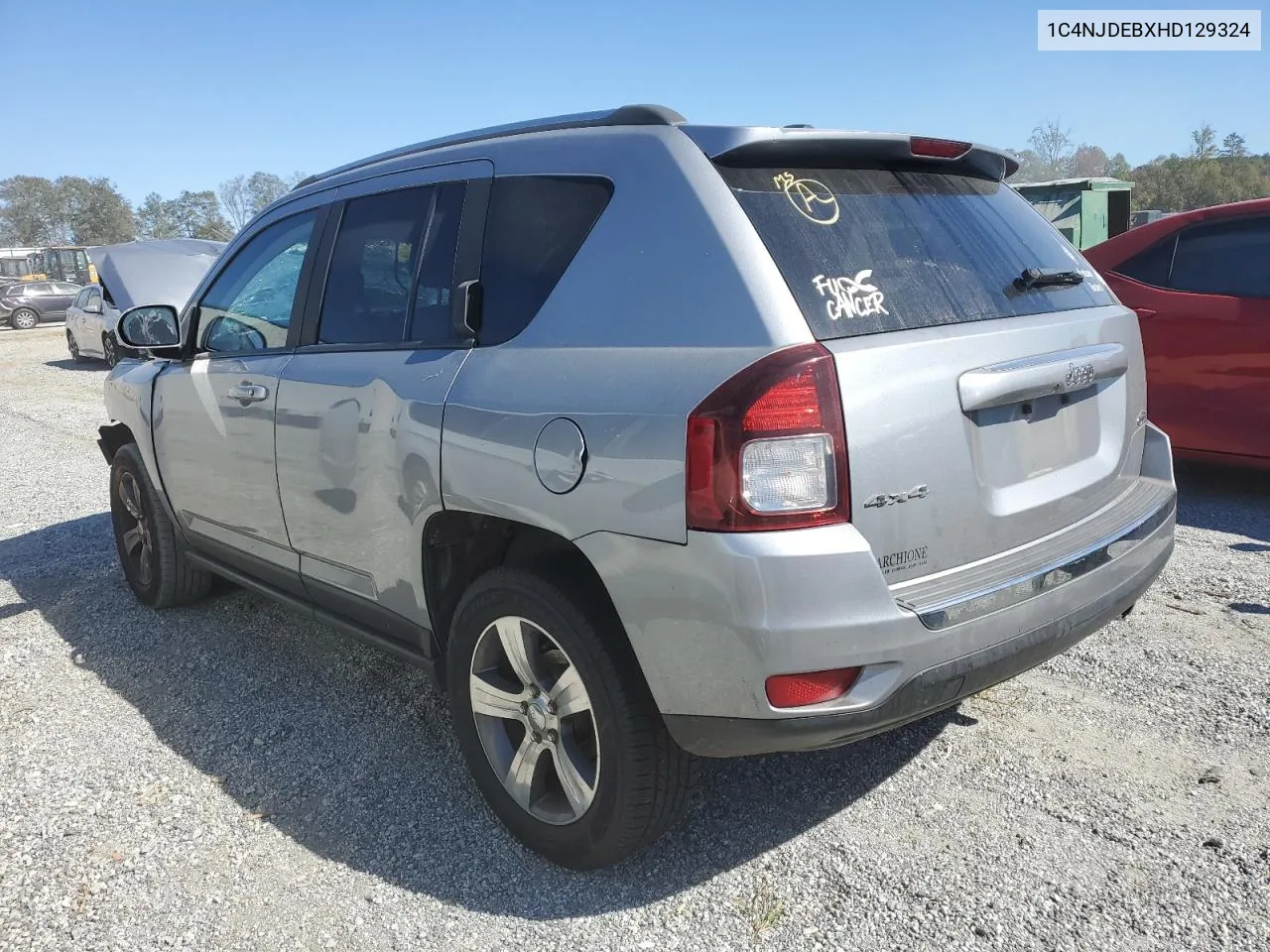 2017 Jeep Compass Latitude VIN: 1C4NJDEBXHD129324 Lot: 76619124