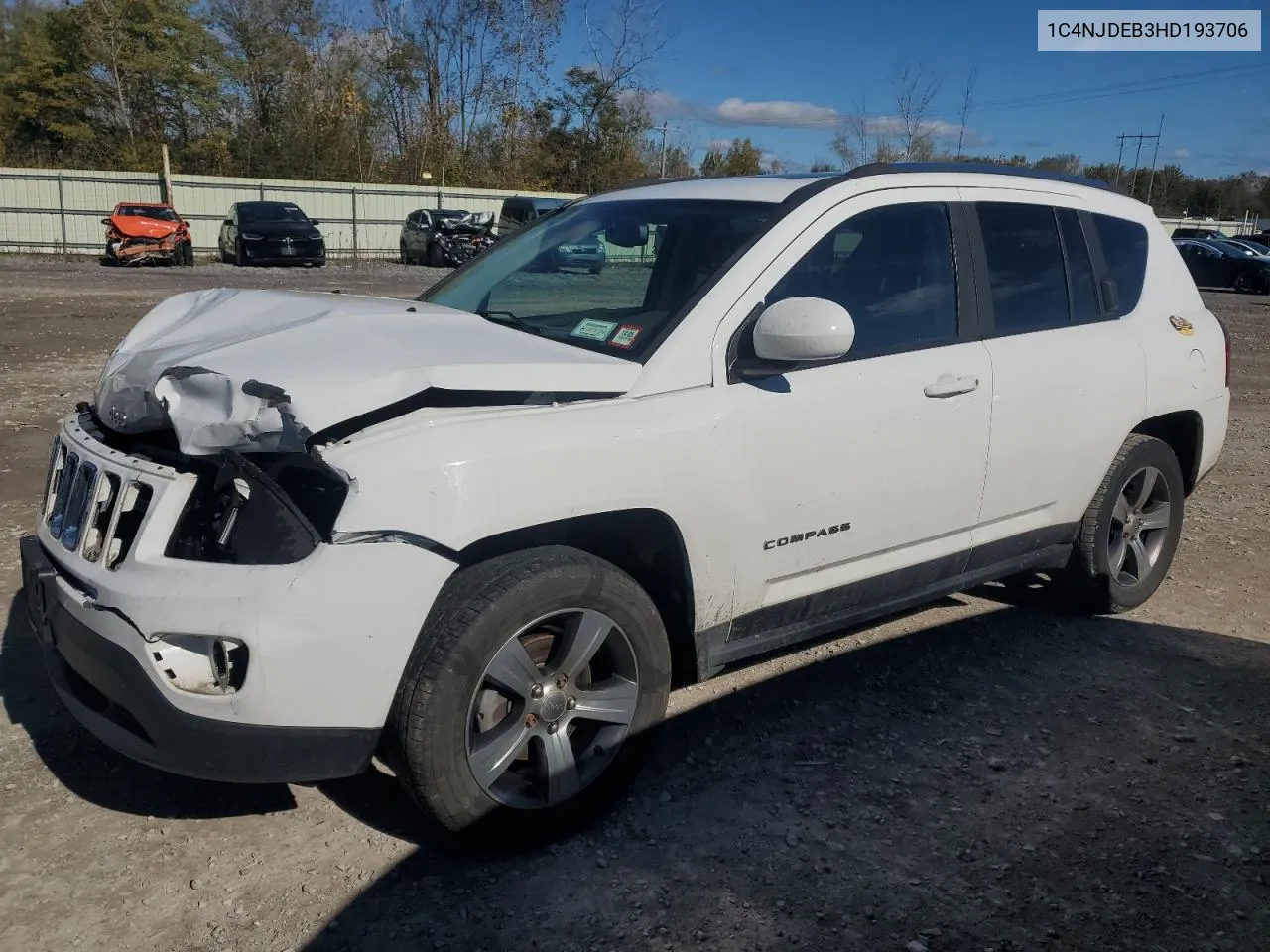 1C4NJDEB3HD193706 2017 Jeep Compass Latitude