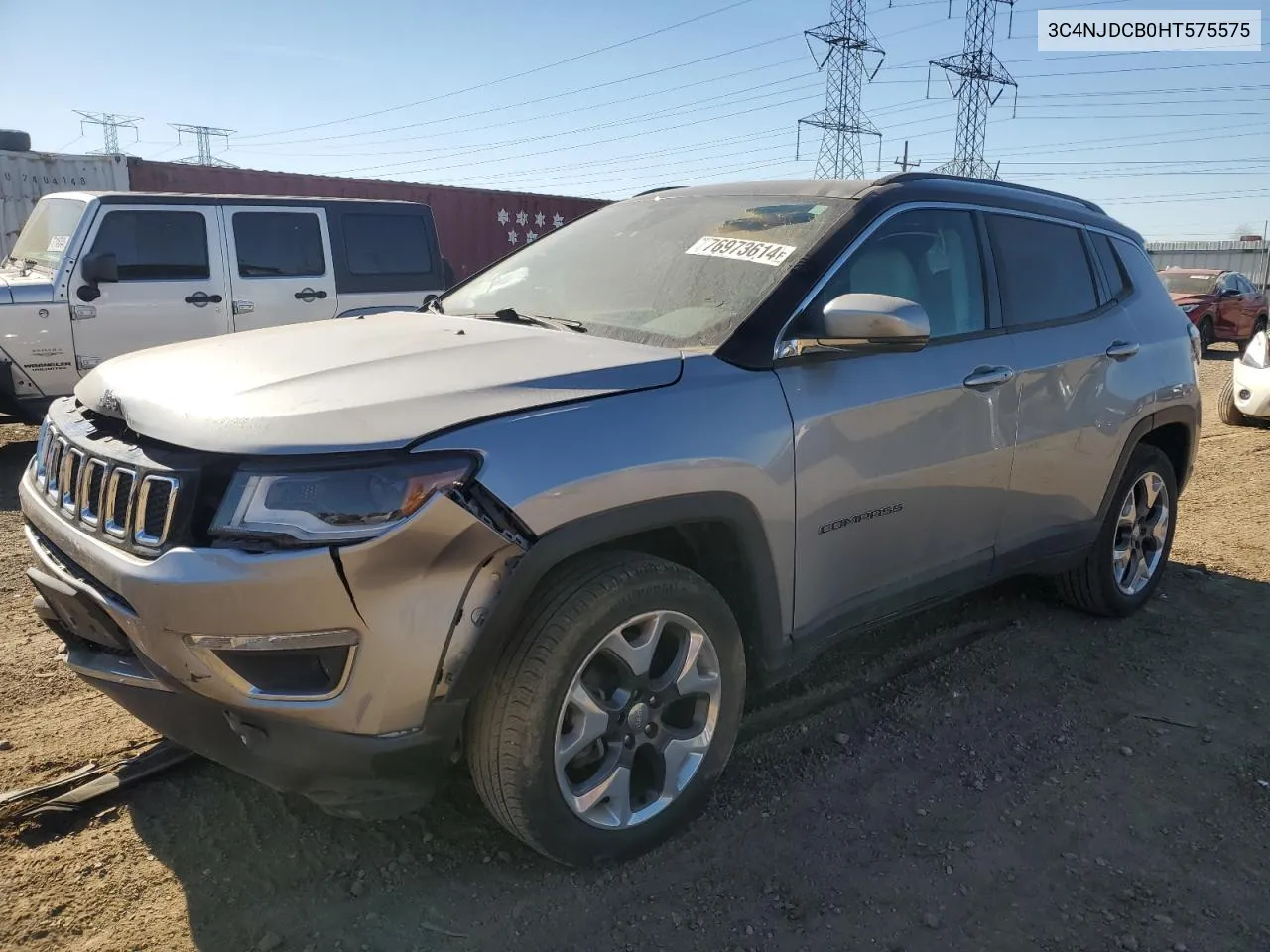 2017 Jeep Compass Limited VIN: 3C4NJDCB0HT575575 Lot: 76973614