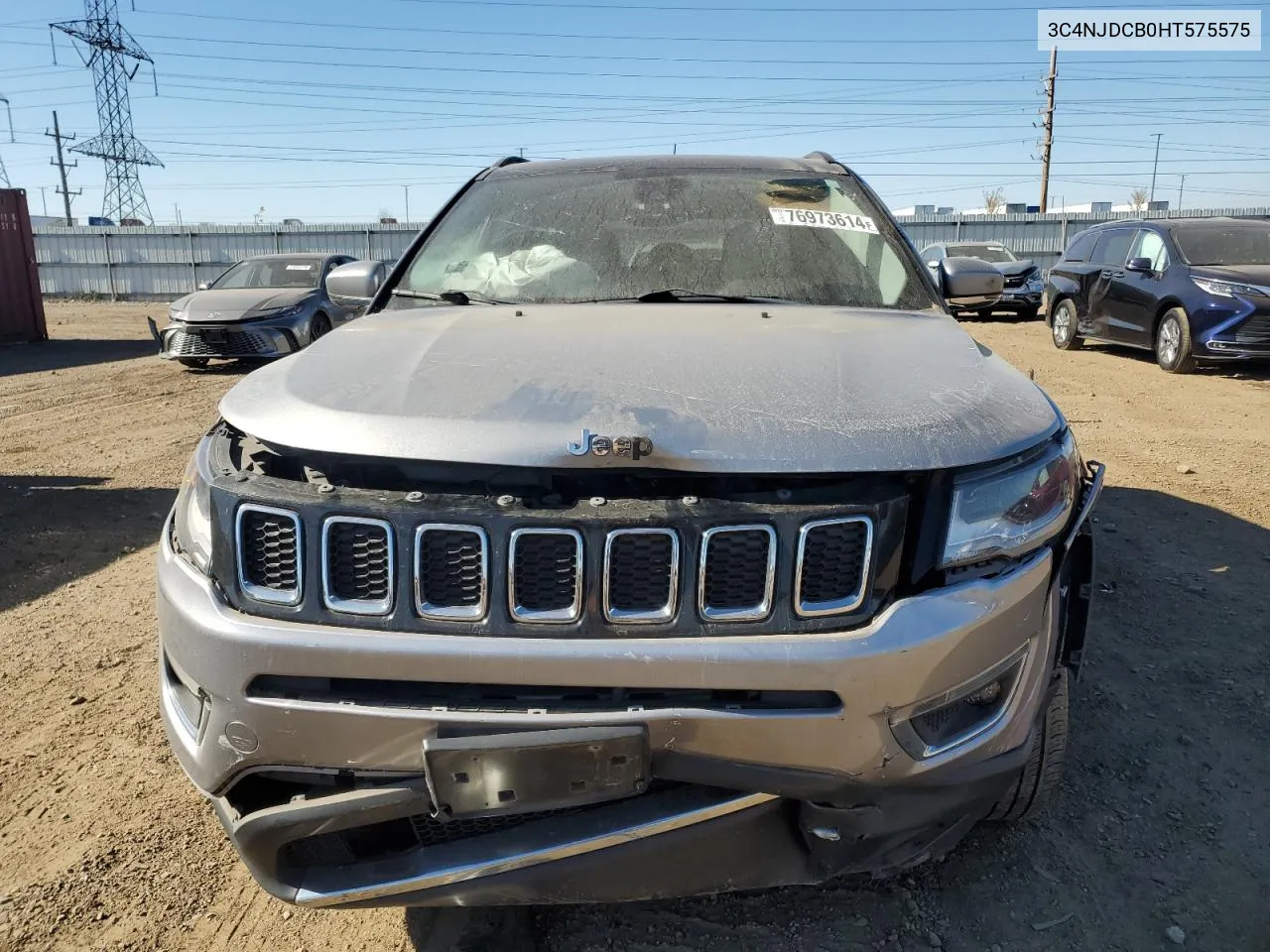 2017 Jeep Compass Limited VIN: 3C4NJDCB0HT575575 Lot: 76973614