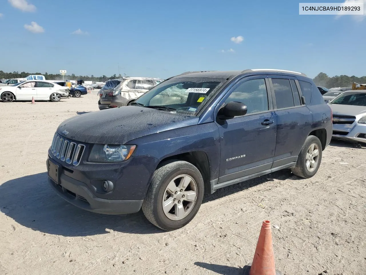 2017 Jeep Compass Sport VIN: 1C4NJCBA9HD189293 Lot: 77156974