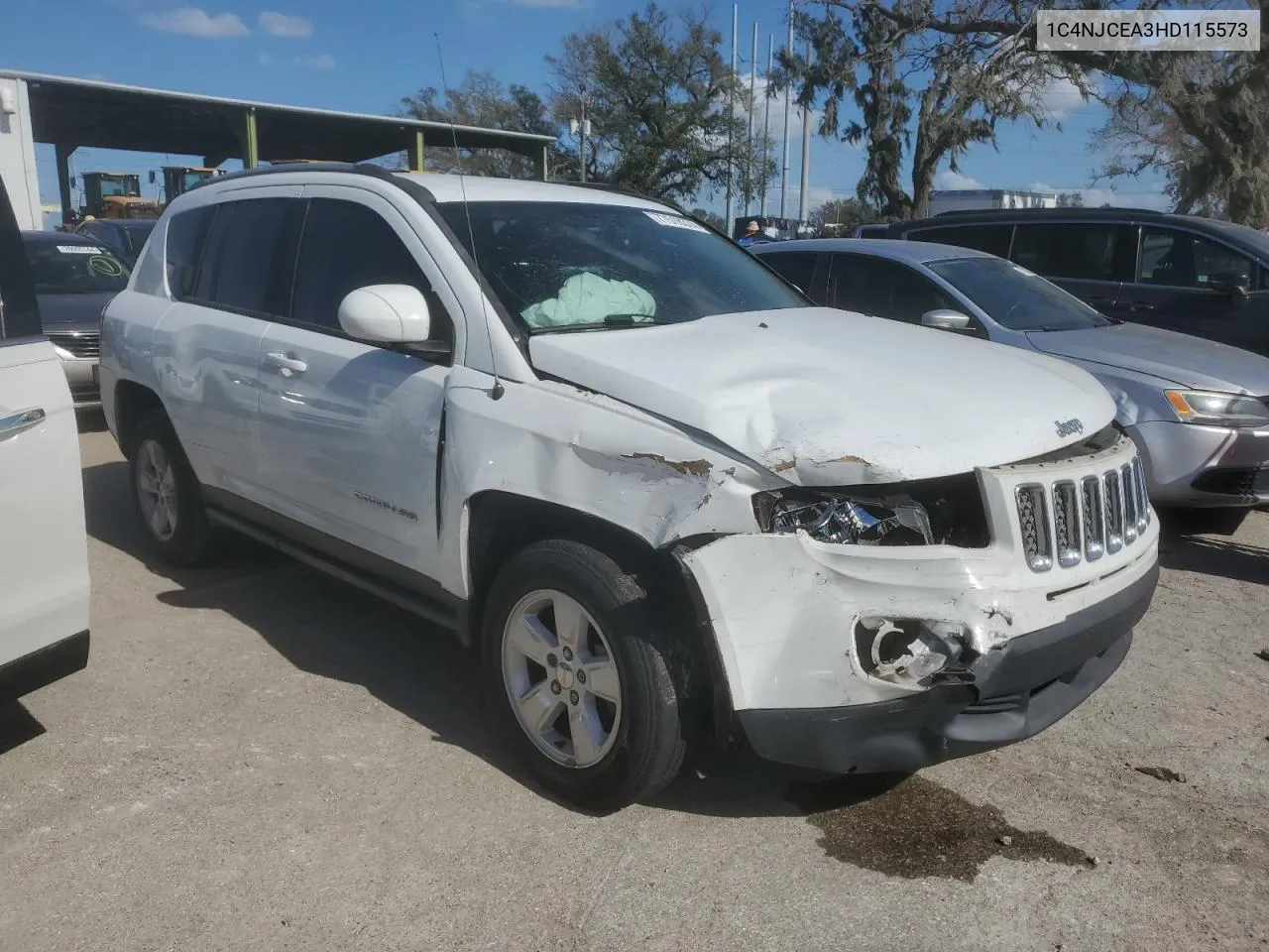 2017 Jeep Compass Latitude VIN: 1C4NJCEA3HD115573 Lot: 77518374