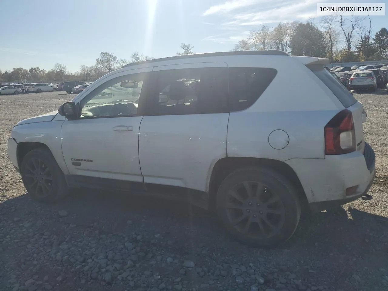 2017 Jeep Compass Sport VIN: 1C4NJDBBXHD168127 Lot: 77858624