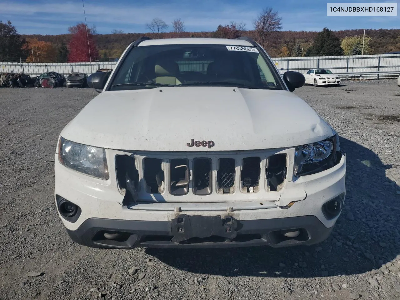 2017 Jeep Compass Sport VIN: 1C4NJDBBXHD168127 Lot: 77858624