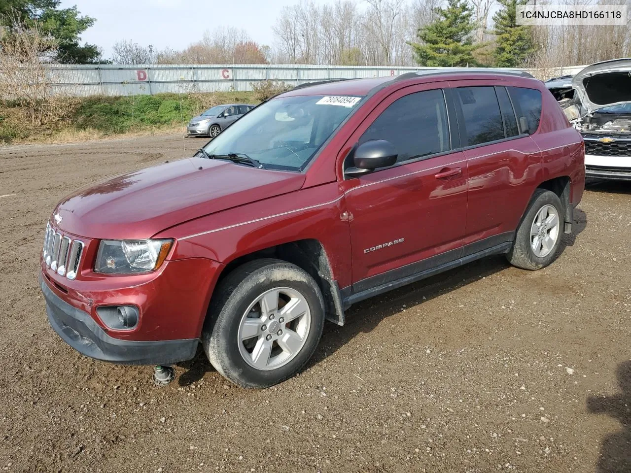 2017 Jeep Compass Sport VIN: 1C4NJCBA8HD166118 Lot: 78084894