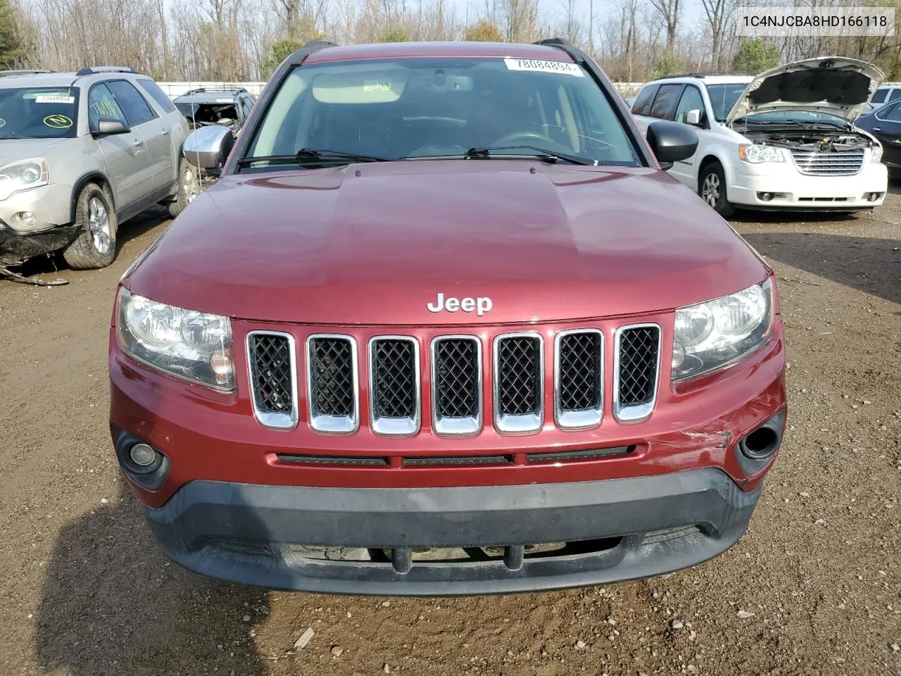 2017 Jeep Compass Sport VIN: 1C4NJCBA8HD166118 Lot: 78084894