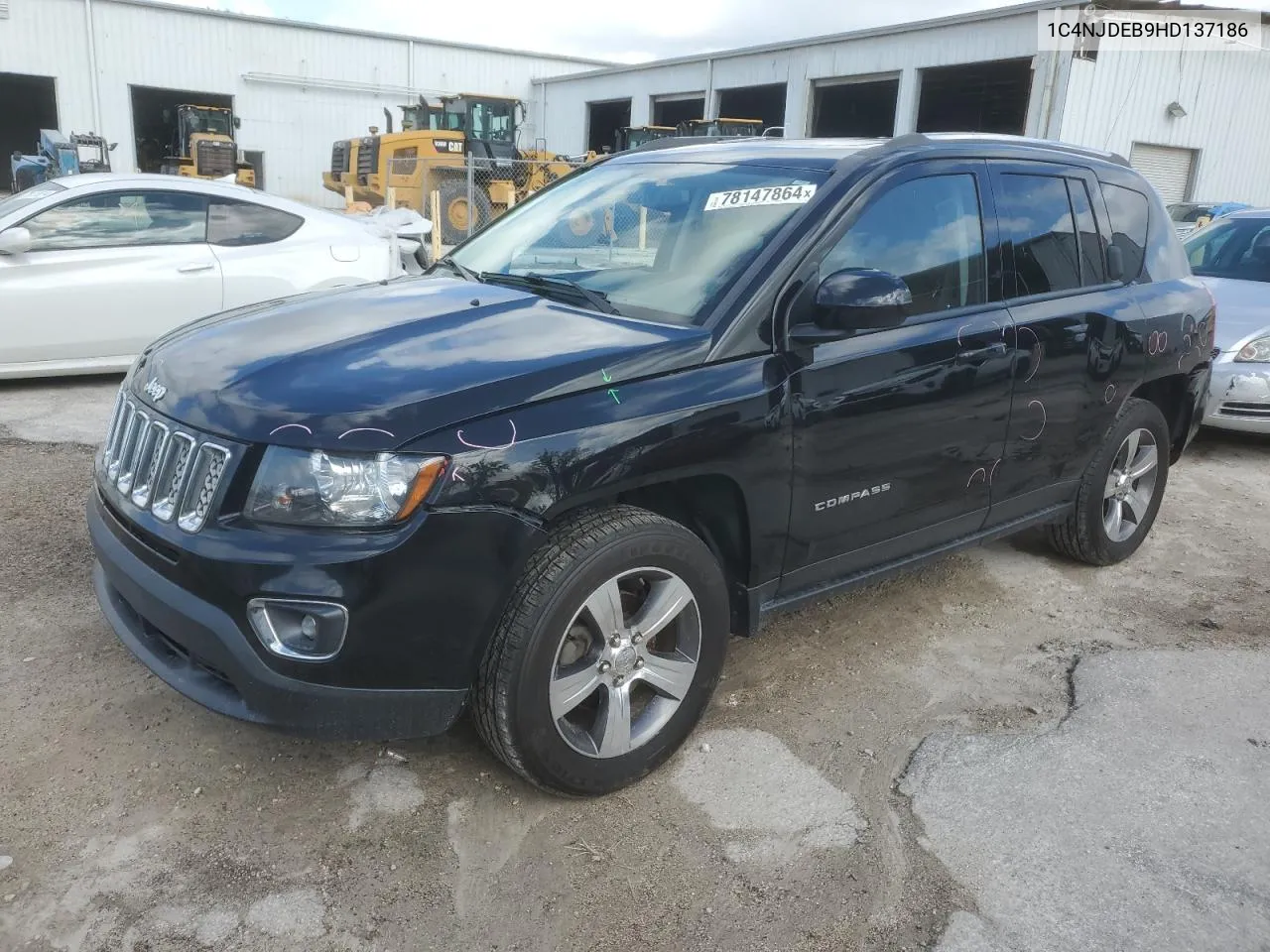 2017 Jeep Compass Latitude VIN: 1C4NJDEB9HD137186 Lot: 78147864