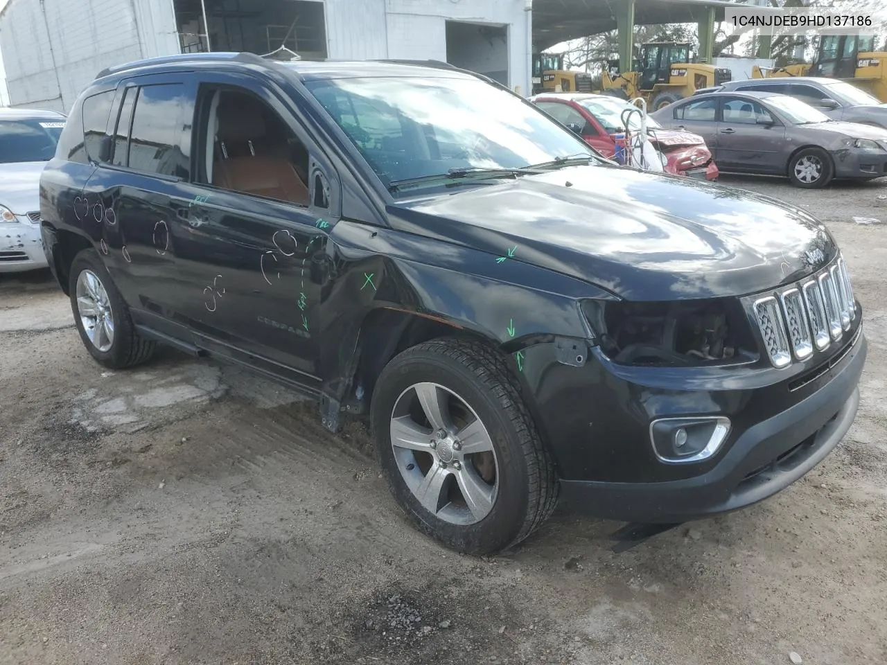 2017 Jeep Compass Latitude VIN: 1C4NJDEB9HD137186 Lot: 78147864