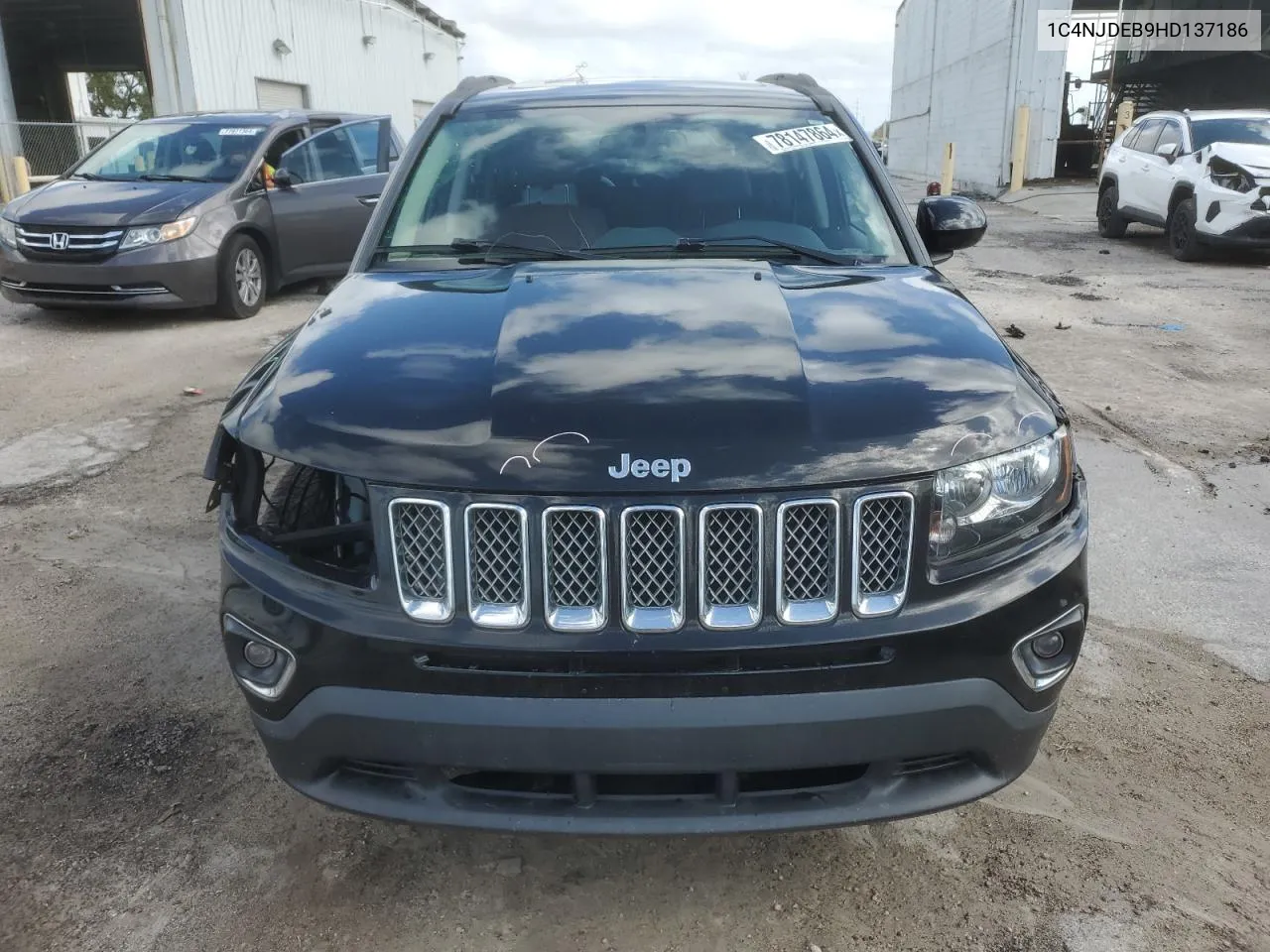 2017 Jeep Compass Latitude VIN: 1C4NJDEB9HD137186 Lot: 78147864