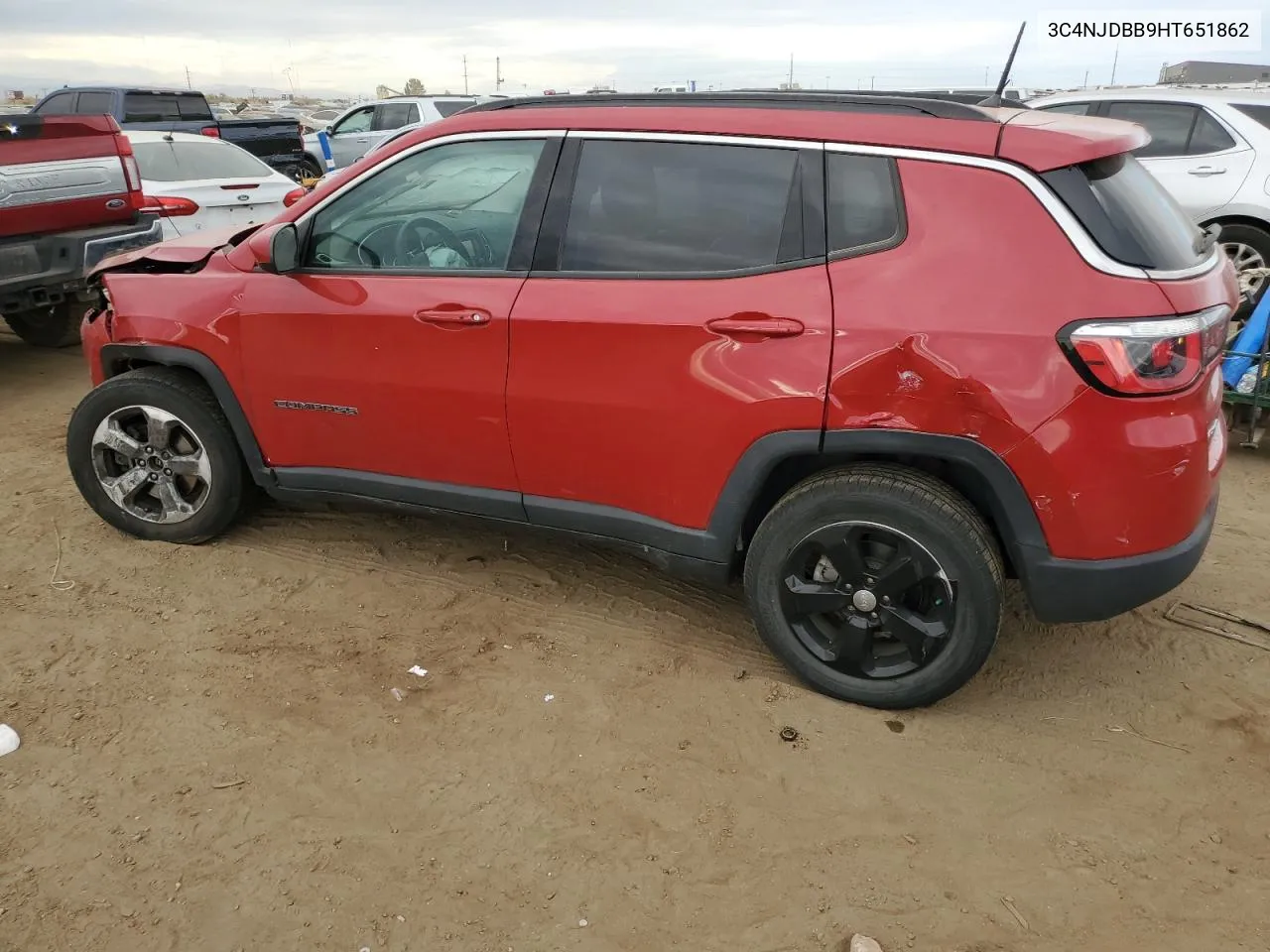 2017 Jeep Compass Latitude VIN: 3C4NJDBB9HT651862 Lot: 78316094