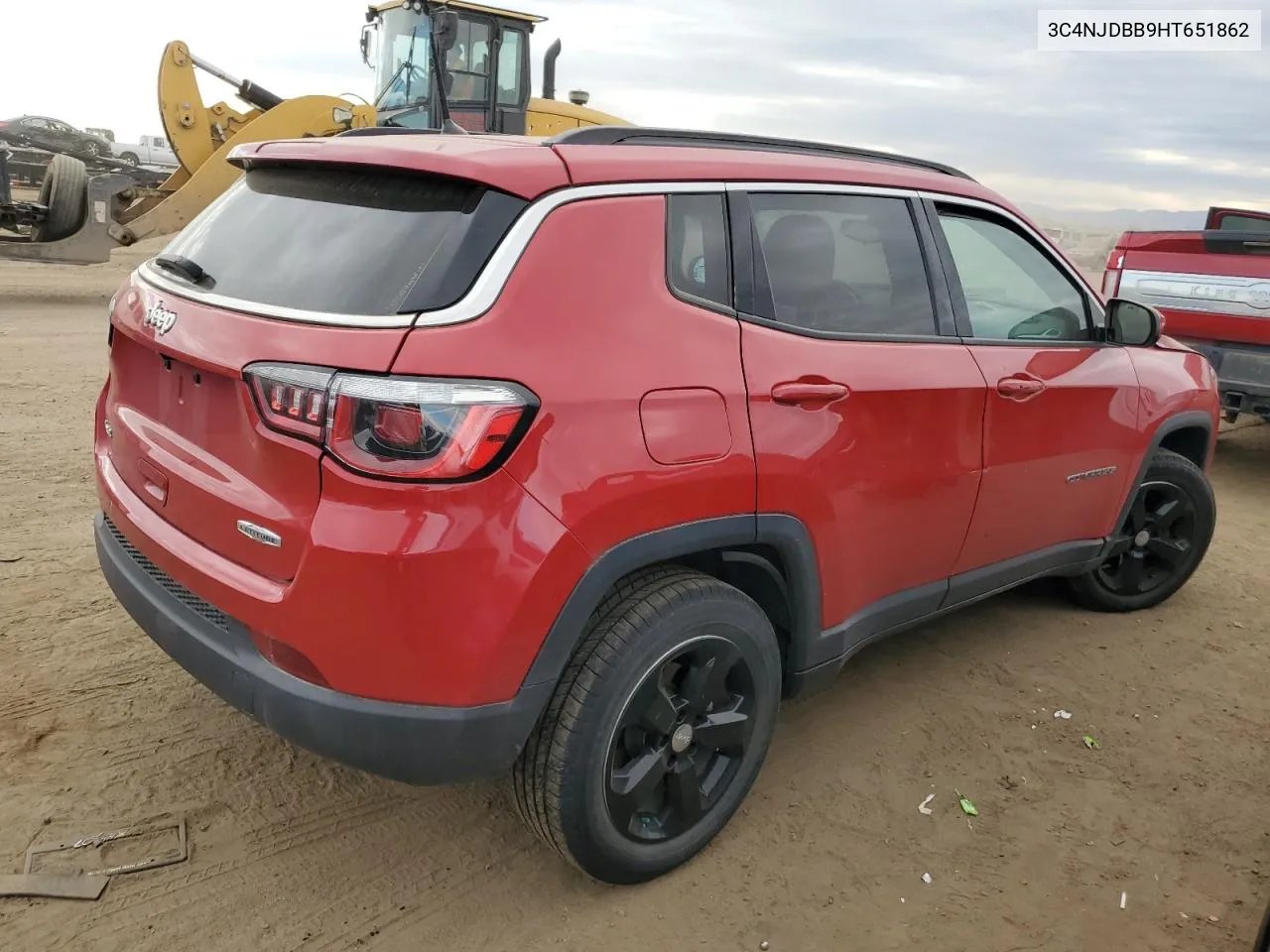 2017 Jeep Compass Latitude VIN: 3C4NJDBB9HT651862 Lot: 78316094